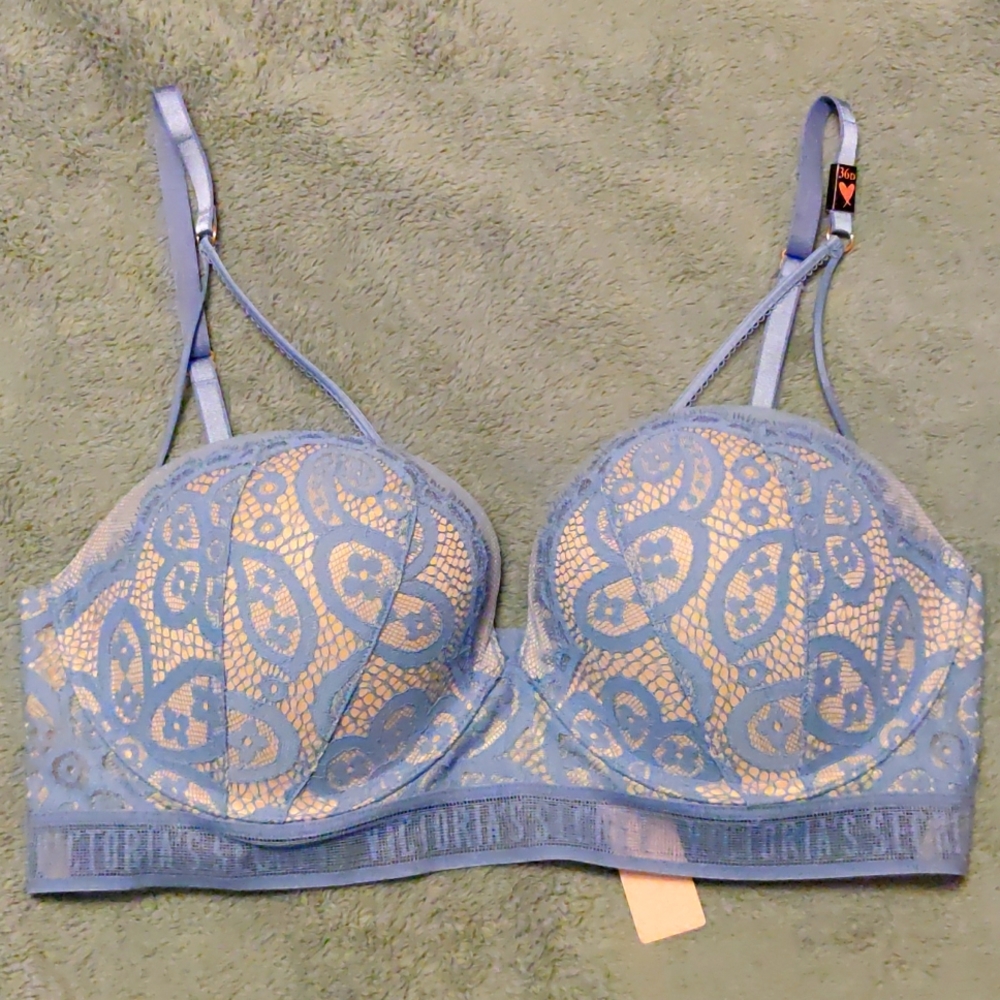 Victoria's Secret Blue Lace Bra
